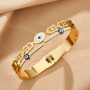 Evil Eye Stainless Steel Bracelet